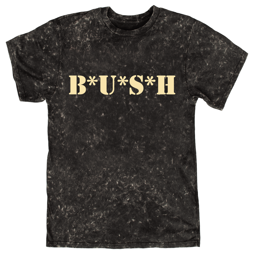 Bush Army Distressed Black Tee