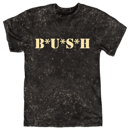 Bush Army Distressed Black Tee
