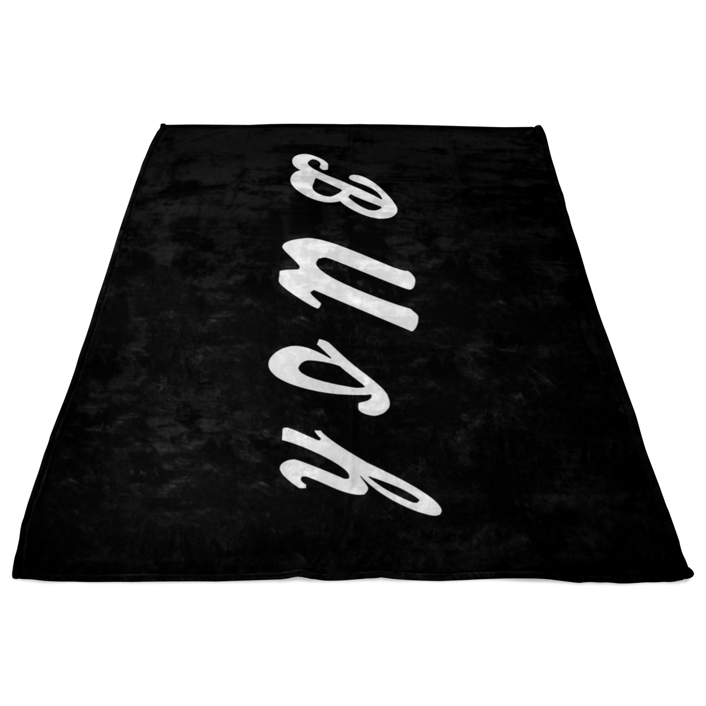 Classic Logo Black Fleece Blanket