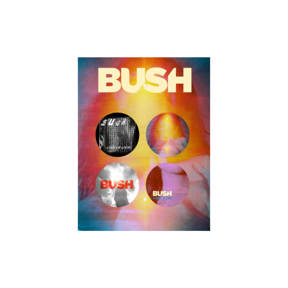 Black and White Rainbow Button Set