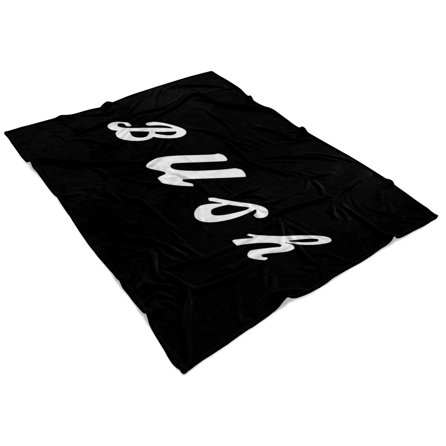Classic Logo Black Fleece Blanket
