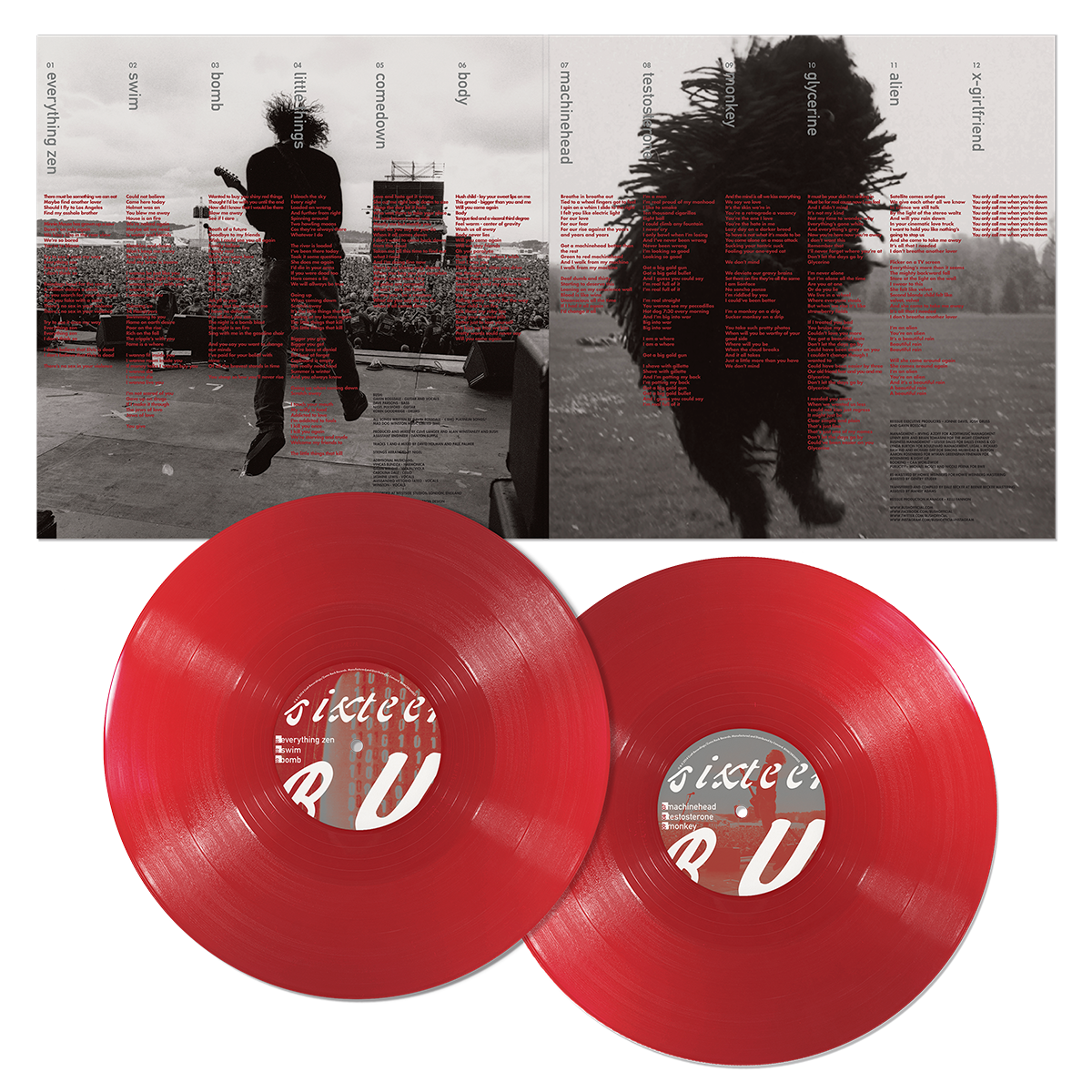 Bush Sixteen Stone thirtieth anniversary vinyl repress, autographed by Gavin Rossdale.
