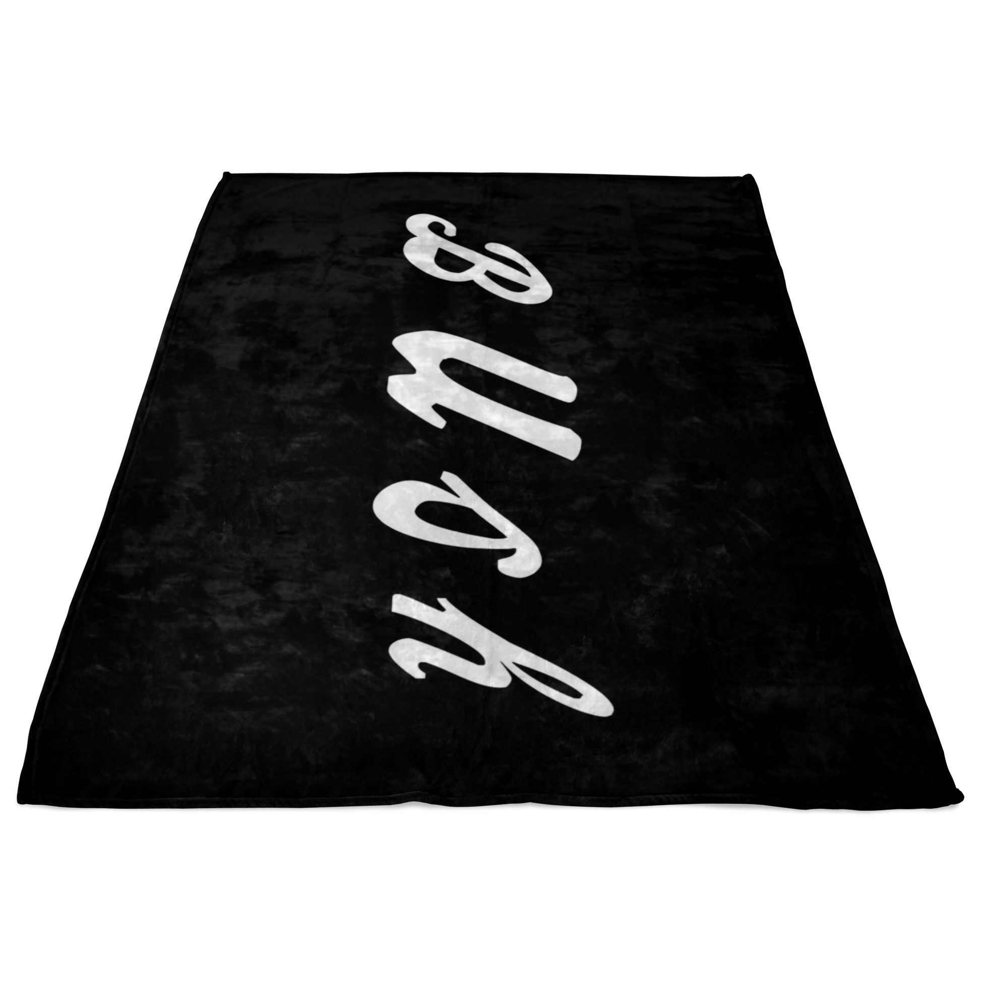 Classic Logo Black Fleece Blanket